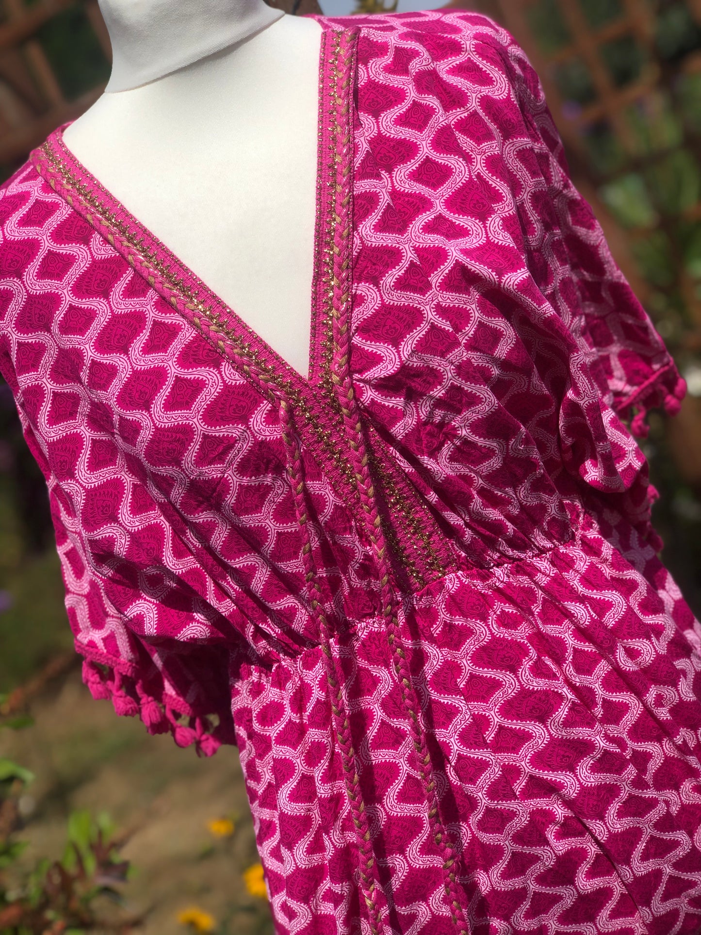 Tassel Trim Dress