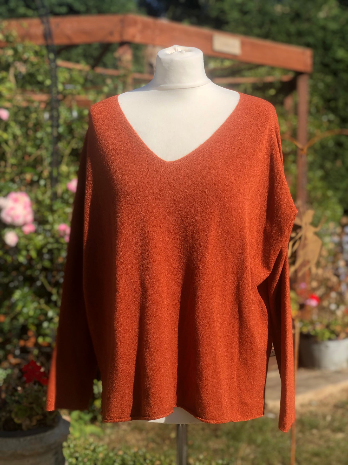 Cashmere Mix V Neck
