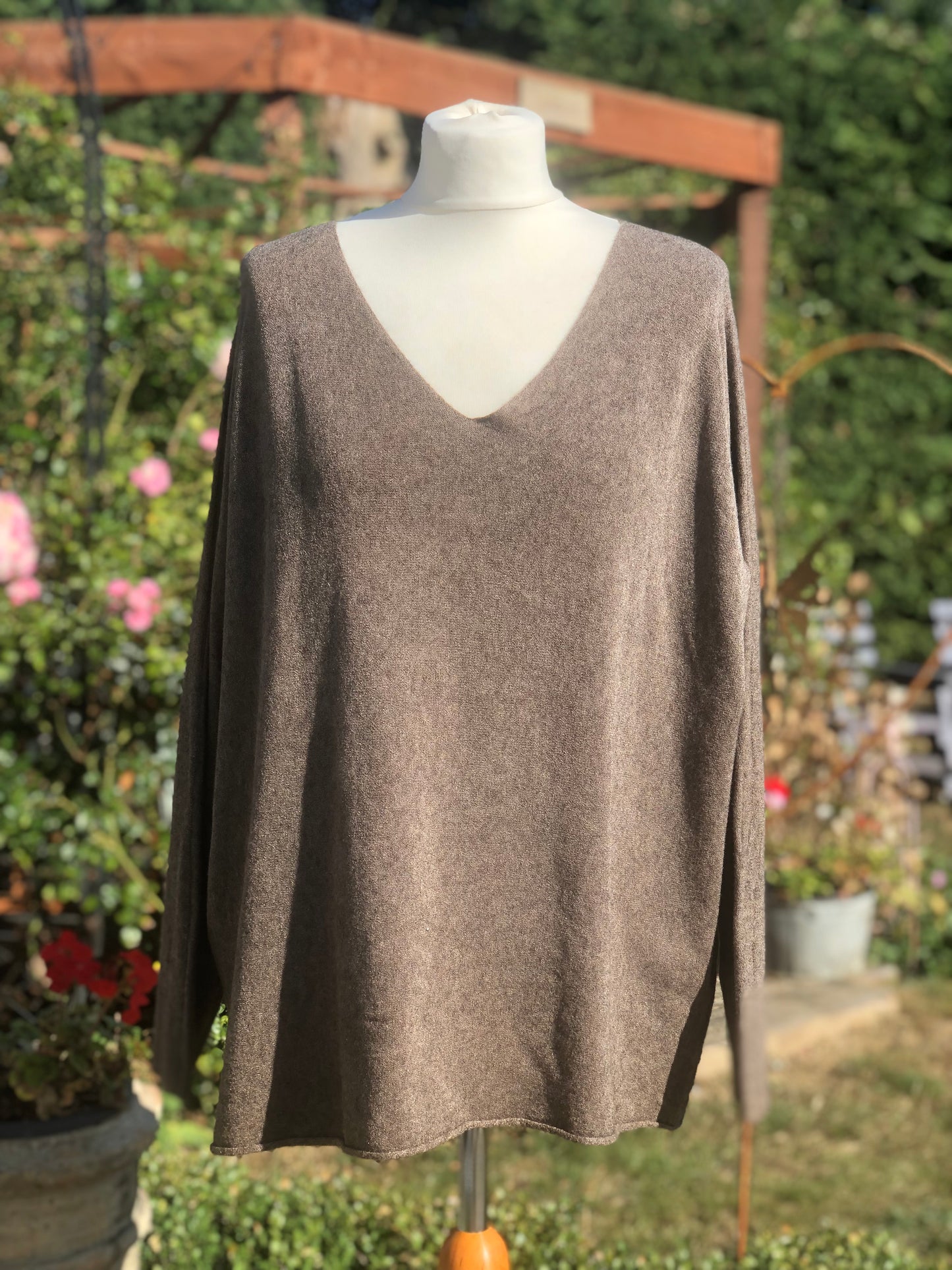 Cashmere Mix V Neck