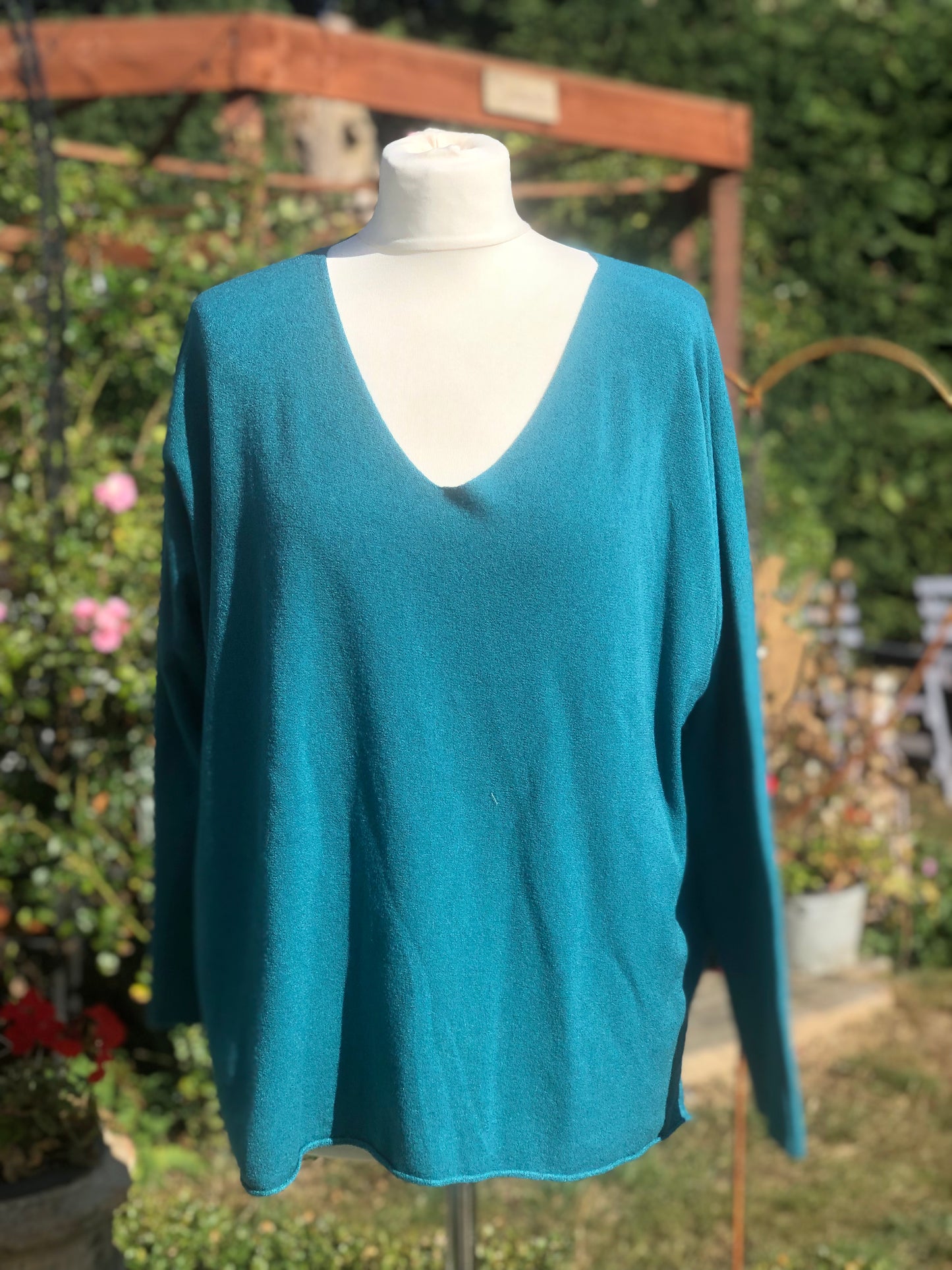 Cashmere Mix V Neck