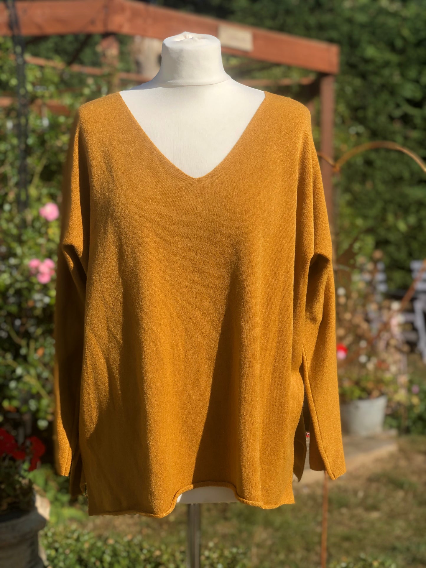 Cashmere Mix V Neck