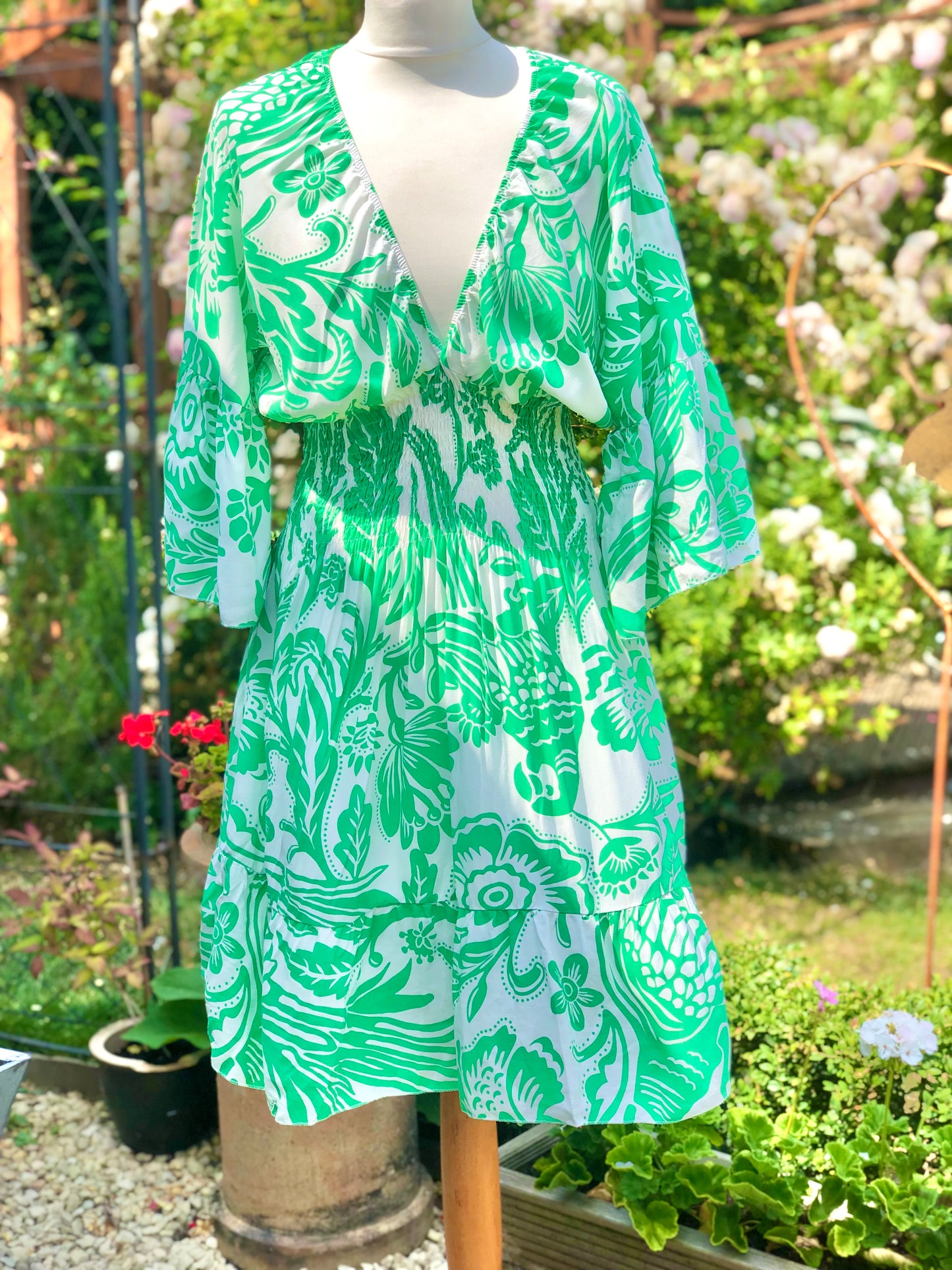 Tropical Print Dress