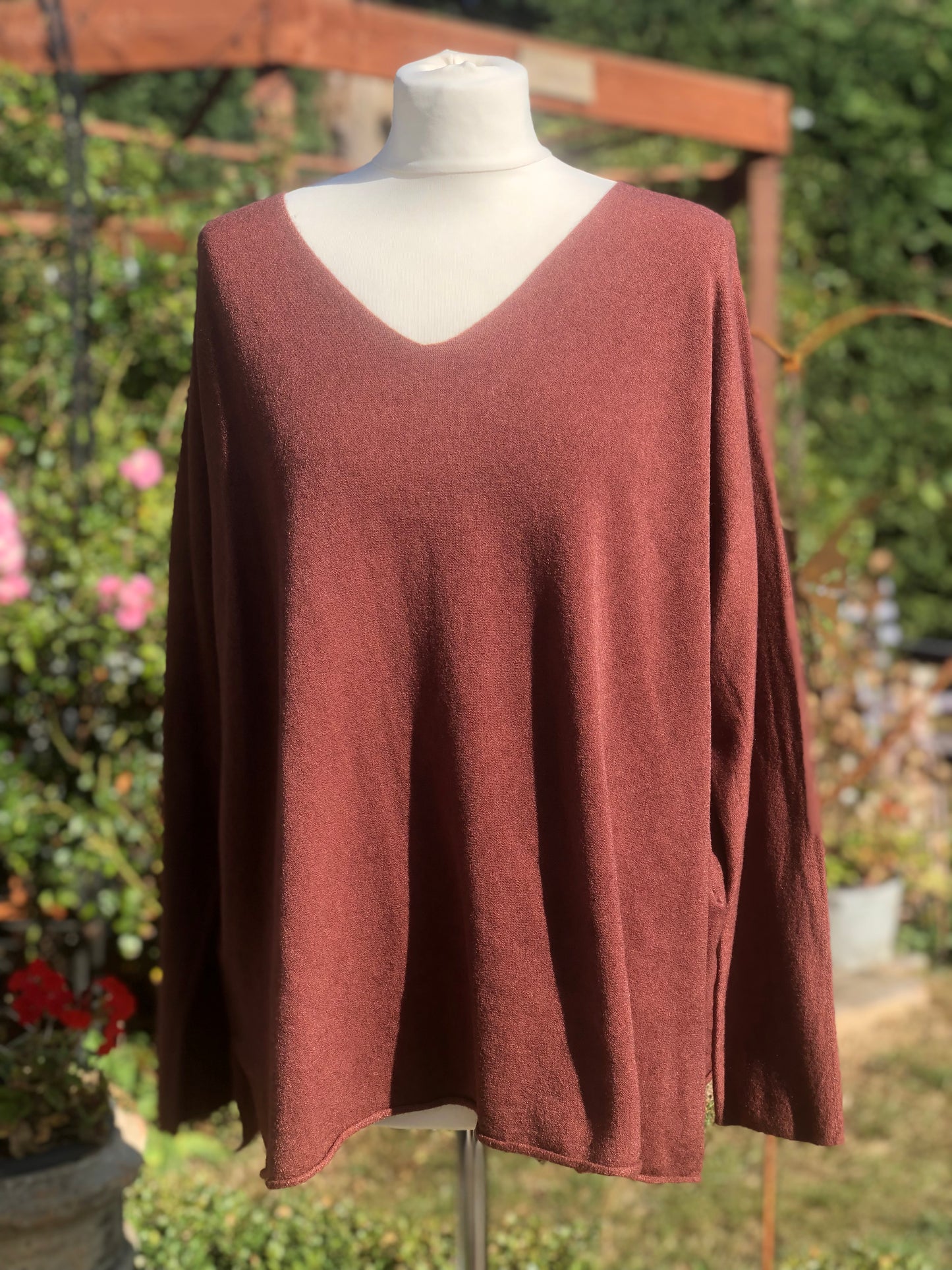 Cashmere Mix V Neck